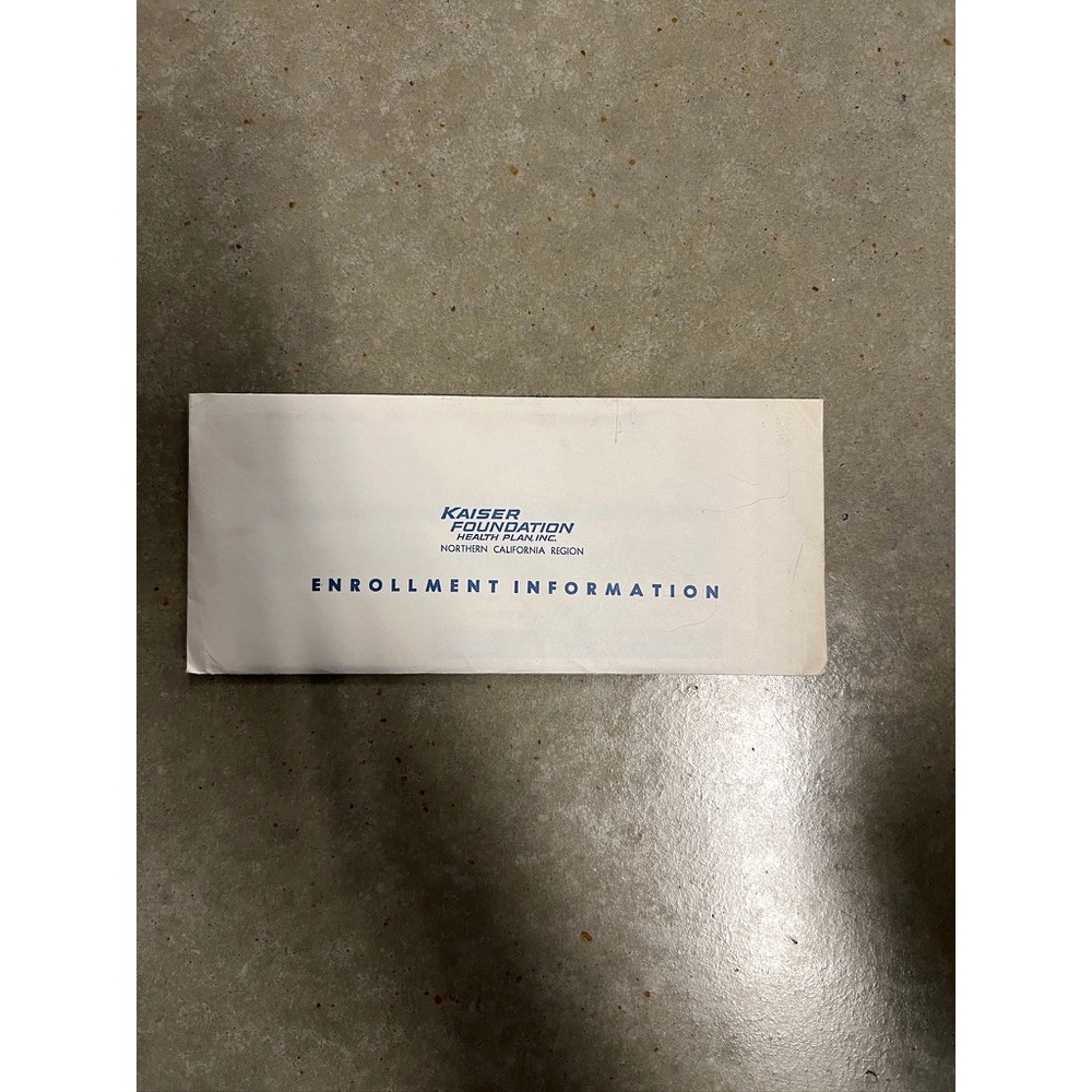 Vintage Kaiser Foundation Health Plan Northern California Enrollment Information